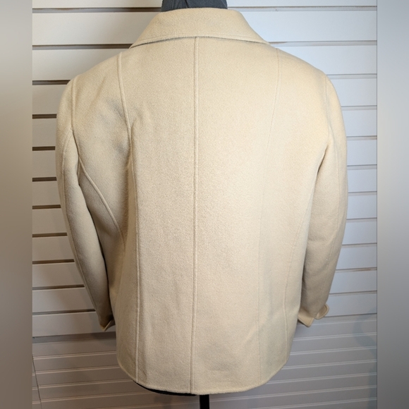 Talbots 100% Wool Open Blazer Jacket Coat size 14W Minimalist - Picture 3 of 6